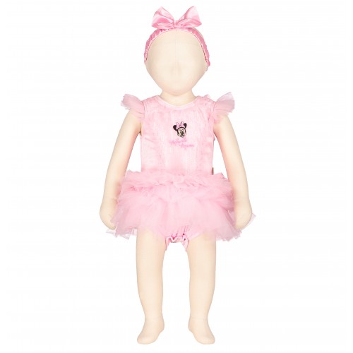 DISNEY BABY 18-24 mėnesių karnavalinis kostiumas rožinė suknelė su galvos juosta MINNIE MOUSE